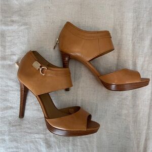 Coach peep toe Heels